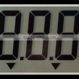 Transparent 7-digit 7 Segment TN LCD Display