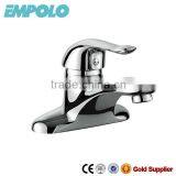 Economic Chrome Solid Brass Two Holes Ceramic Cartridge Bath Sink Wash Basin Faucet Mixer Tap Manufacturer 091201 thumbnail-1