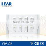 F86 Series 8 Gang Electric Switch