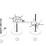 Silver Color Counter Top Rotating Stationery Display Rack thumbnail-3