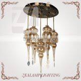 Turkish Hand Blown Glass Round 7 Lights Chandelier Noble Flush Mounted Ceiling Lamp Romantic Hotel Bar Ceiling Lamp thumbnail-2