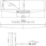 4.3 Inches 2.4GHz Car Wireless Security System With Mirror Monitor& CCD Camera thumbnail-2