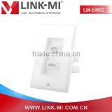 LINK-MI LM-EW02 Dual Port Home Theater HDMI Keystone Wall Plate Best Buy thumbnail-5