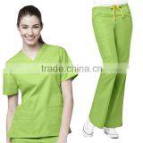 China Manufacturer TC Medical Uniform Scrub Top Sale / PolyCotton Medical Scrubs, Nursing Scrubs OEM Scrub Sets, thumbnail-4