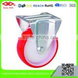 All Size China Hot-sale High Quality Red PU Industrial Caster thumbnail-5