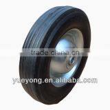 8x2 China Solid Rubber Wheel With Zinc Rim
