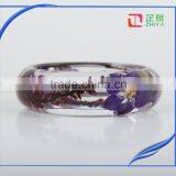2016 Fashion New Style Dried Flower Resin Bangles and Bracelets thumbnail-3