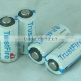 Lowest price!! TrustFire original factory CR123A 3.0v 1400mah non-rechargeable lithium battery for daily use