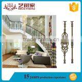 Luxury Wrought Iron Stair Railing / Decorative House Iron Stair Railing Design thumbnail-6