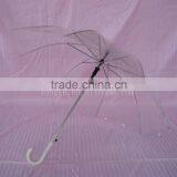 Straight Auto Umbrella PVC Transparent Umbrella