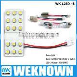 18LED 3528SMD Led Super Dome Light BA9S Car Led Light Car Dome Light Series 12v Led Ceiling Dome Light