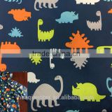 cute cartoon dinosaur print fabric for children's fabric