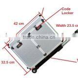 ALUMINUM MAKEUP BRUSH CASE COSMETIC TRAIN BOX BAG KIT ! thumbnail-1