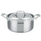 2015 high quality stainless steel noodle pot with riveted handles