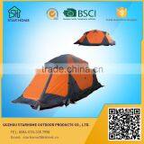 portable 4 season camping tent, aluminum pole camping tent for 2 persons, high mountain camping tent