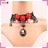 Choker Collar Necklace for Party, Skull Decoration Necklace Cheap Price thumbnail-1