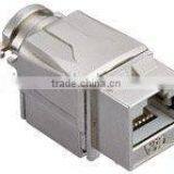 RJ-45 180-Degree Category 6A Shielded Die-Cast Keystone Jack With Cable Holder (8P8C Connector) thumbnail-2