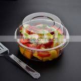 Disposable PET Plastic Salad Bowl Container With Lid thumbnail-3