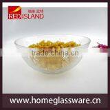 9" Lovely Vintage Large Fruit Glass Bowl Shell Design in Stock thumbnail-1