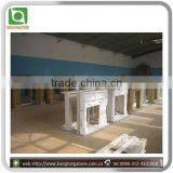 Coffee Color Stone Carved Figure Fireplace thumbnail-4