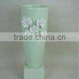 Ceramic Flower Vase With Crystals From Swarovski thumbnail-1
