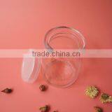 Top Grade Cute Glass Pudding Jar With White Plastic Lid thumbnail-3