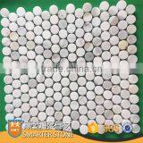 Calcutta Gold Brickbond 48x98 MM Subway White Tile ON MESH thumbnail-4