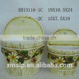 Ceramic Wall Mounted Flower Pot thumbnail-1