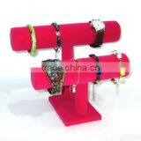 Double Velvet Bracelet Jewelry Display Stand thumbnail-1