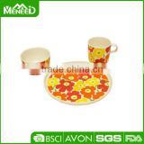 12pcs Plate/ bowl & cup melamine sets, food safety children decal tableware set