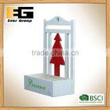 Wood Hanging Flower Basket With Silk Screen for Garden Planter thumbnail-3