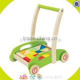Wholesale Top Quality Wooden Baby Blocks Cart Toy Colorful Wooden Baby Blocks Cart Push Walker W16E027 thumbnail-4
