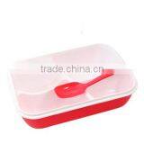 Best Selling High Quality Lovely Pupil Separated Plastic Microwave Oven Kids Lunch Box thumbnail-1