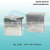 Metal Square Cookie Storage Container thumbnail-1