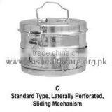 Sterilizing Drums, Standard Type, Laterally Perforated, Sliding Mechanism thumbnail-1