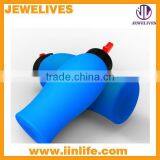 Hot Selling Silicone Rubber Bottle With Plastic Cover thumbnail-1