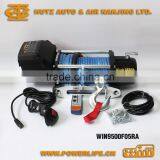 12V 24V Electric Winch UTV Winch 4WD Winch With Synthetic Rope 8500lb 9000lb 9500lb WIN9500F05RA thumbnail-1