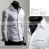 MOQ 5PCS Hot Style Latest Fashion Designs Shirt for Man Slim Fit Casual Man Shirt thumbnail-2