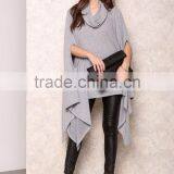 MGOO Popular Cheap Price Grey Poncho Tops Loose Oversizes Heather Cowy Fleecey Women Clothing Manufacturer thumbnail-4