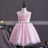 New Arrival Girls Sexy Night Dress Photos Baby Girls Party Wear Dress Pink Cotton Puffy Girls Dress Child Clothes thumbnail-6
