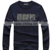 The New 2017 Spring Small Unlined Upper Garment of Han Edition Fleece Personality Render Men Long Sleeve T-shirt Unlined Upper