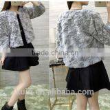 2016 New Genuine Rabbit Fur Coat Fashion Women Short Knitted Slim Coat Jacket Elegant Winter Warm Fur Rabbit Coats thumbnail-3