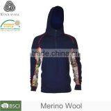 Camouflage Fabric Pullover Zip Hoodie and Fitted Sweatshirt Camo Hoodie thumbnail-1