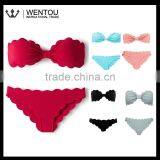 New Arrival Scalloped Bandeau Swimsuits thumbnail-1