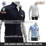 Men's Slim Fit Solid Color Short Sleeve Button Downs Casual Shirt thumbnail-1