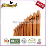 Charmkey Natural Bamboo Knitting Needle 12pcs Single Point Crochet Hook Set to Crochet Bag thumbnail-2