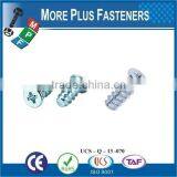 Taiwan M6.3 x 50MM Pozidrive Equivalent Flat Head Euro Cabinet Screw Confirmat Type B Nickel thumbnail-5