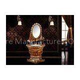 Single Sink Antique Bathroom Cabinet With Mirror Decoration Furniture thumbnail-1