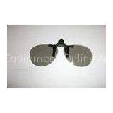 Clip On Plastic Circular Polarized 3D Glasses Efficiency 99.7%