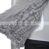 YR243 Knitting Rabbit Fur Vest 1*2 Knit Women Real Raccoon and Rabbit Fur Vest Wholesale OEM thumbnail-6